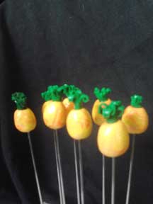 Pineapple Poker, Appetizer Spike, Drink Stirrer, Cake Tester, CustomPokersAndMore